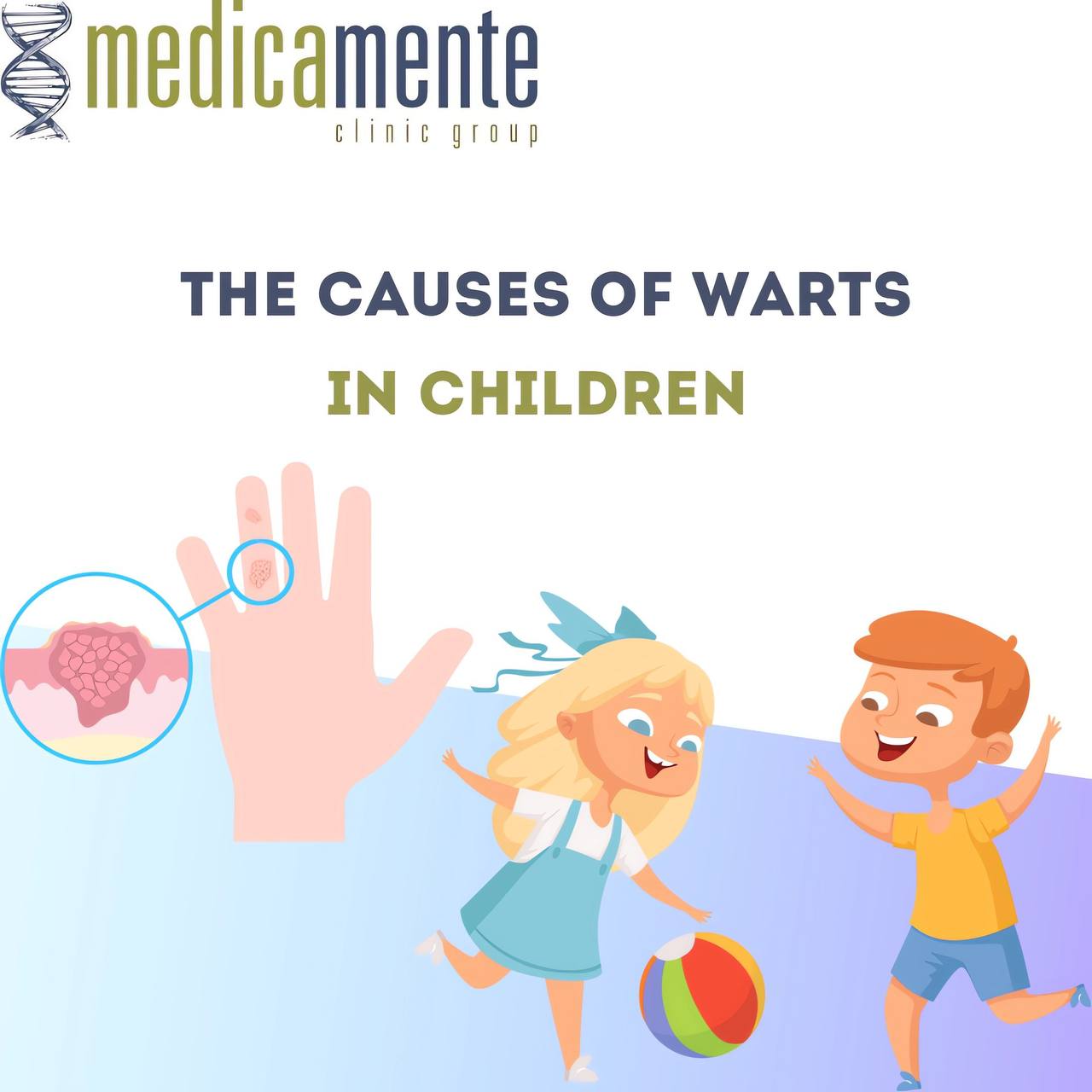 The causes of warts in children